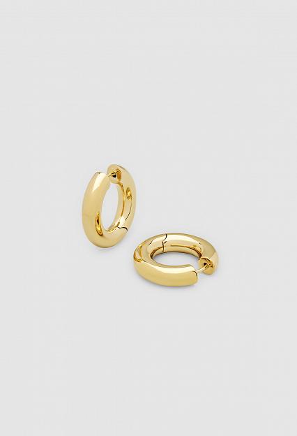 Tom Wood Chunky Hoops Medium Gold